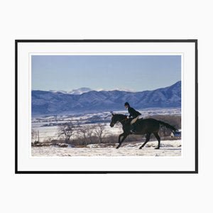 Toni Frissell, A Horse Ride in the Snow, 1967, impression C, encadré