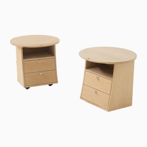 Italian Bedside Tables by Umberto Asnago for Giorgetti Italia, 1982, Set of 2