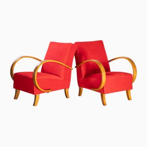 Armchairs attributed to Henry Halabala from Up Závody, 1930s, Set of 2