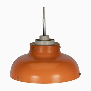 Scandinavian Orange Pendant Lamp, 1960s