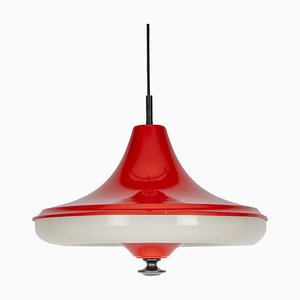 Space Age Red 05652/01 Pendant Lamp from Massive, 1970s