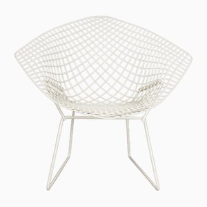 White Diamond Chair im Stil von Bertoia für Knoll, 1983