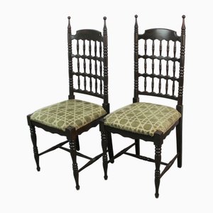 Rustic Dining Chairs, 1970s, Set of 2