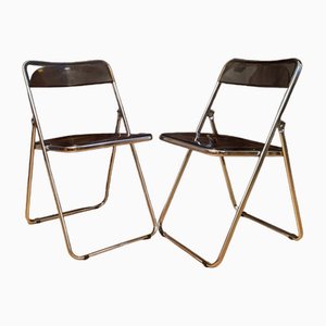 Modernist Folding Chairs, 1970s, Set of 2