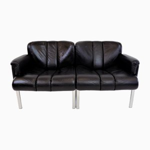 Leather Eurochair 2-Seater Sofa from Girsberger, 1980s