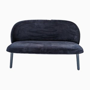 2 -Seater Sofa in Royal Blue Velour from Normann Copenhagen