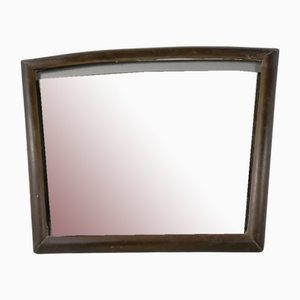 Mirror with Brass Frame and Magnifying Glass, Italy, 1950s