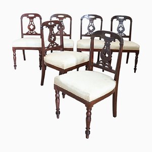 19th Century English Dining Chairs, Set of 6