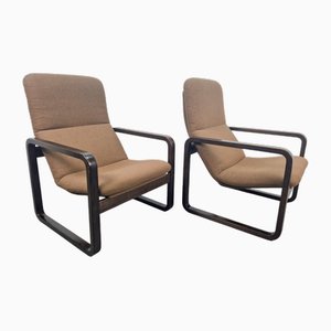 Vintage Bentwood Armchair by Wilhelm Ritz for Wilkhahn, 1960s, Set of 2