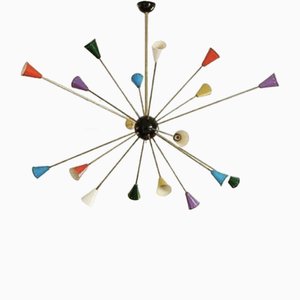 Große Sputnik Wandlampe, 1980er