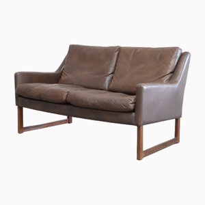 Leather Sofa by Rudolf Glatzel for Kill International, 1960s