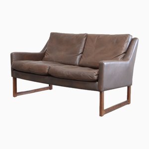 Ledersofa von Rudolf Glatzel für Kill International, 1960er