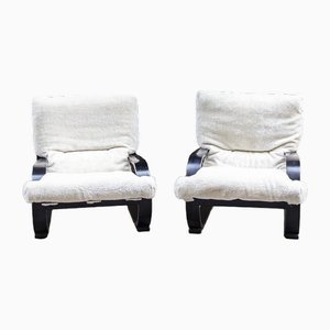Set of Saymon Lounge Chairs by Carlo Berruti for Creazioni Danber, 1980s