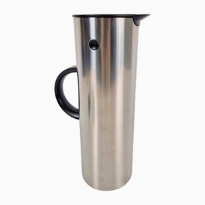 EM77 1 Liter Thermos in Stainless Steel and Matte Plastic by Erik Magnussen for Stelton