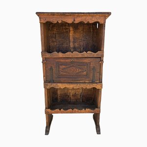 Antique French Walnut and Oak Provincial Cupboard, 1700s