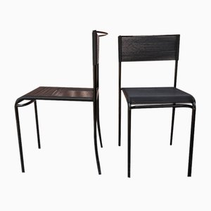 Postmodern Italian Spaghetti Gemini 100 Chairs by Giandomenico Belotti for Alias, 1980s, Set of 2