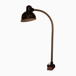 Vintage Desk Clamp Lamp with Swan Neck by Christian Dell for Kaiser Idell, 1940s