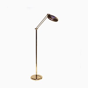 Italian Brass Floor Lamp by Relco, 1980s