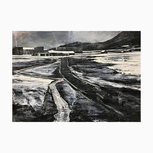 Mark Thompson, Monochromatic Black & White Landscape, 2008, Painting