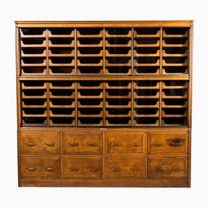 Large Glass Fronted Haberdashery Unit from Harris & Sheldon, 1920s