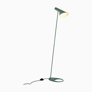 Grüne Visor Stehlampe von Arne Jacobsen für Louis Poulsen, Dänemark, 1960er