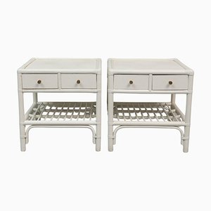 Bedside Tables by Dux, Bois & Bambou, Sweden, 1960s, Set of 2