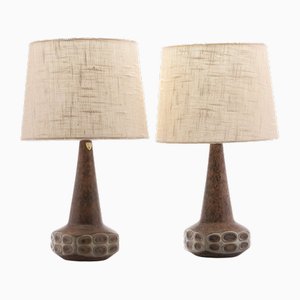 Table Lamps in Ceramic by Marianne Starck for Michael Andersen, Denmark, 1960s, Set of 2