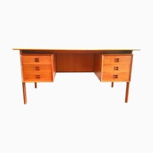 Teak Schreibtisch von Erik Brouer für Brouer Møbelfabrik, Dänemark, 1960er