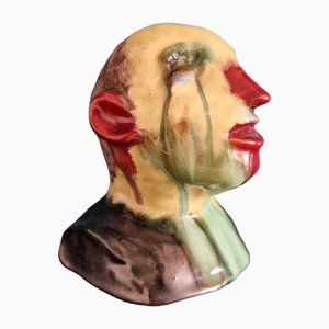 Abstract Ceramic Bust, 1970s
