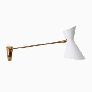 Mid-Century Articulated Diabolo Wall Lamp from Belmag, Switzerland, 1950s