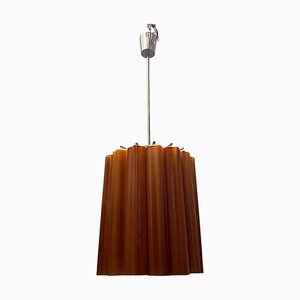 Plafonnier Tube en Verre, Italie, 1980s