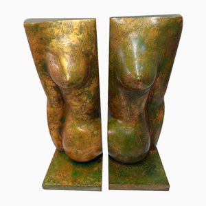 Large Bookends, 1980s, Set of 2