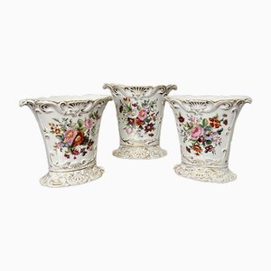 19th Century French Vases, 1880s, Set of 3