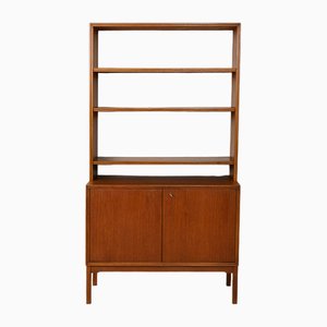 Vintage Swedish Bookcase with Container Compartment, 1960s