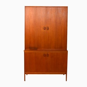 Vintage Teak Cabinet with Swing Doors, 1960s