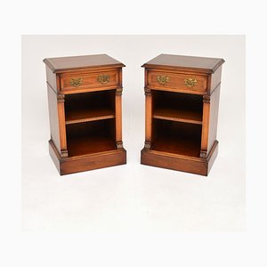 Inlaid Bedside Cabinets, 1950s, Set of 2