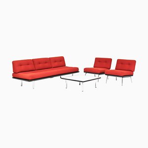 Sofa, Lounge Chairs & Table in the style of Martin Visser, 1960s, Set of 4