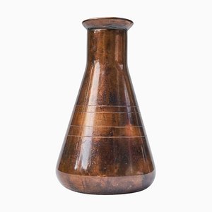 Vaso conico in rame patinato, anni '50