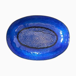 Hand Hammered and Enamelled Bowl from Valenti, Italy, 1960s