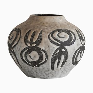 Deutsche Mid-Century Studio Vase aus Keramik, 1960er