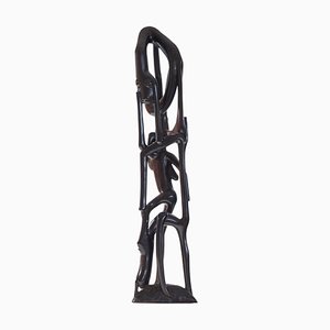 Anthropomorphe modernistische Makonde Skulptur, 1950er