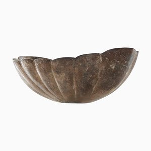 Scalopped & Patinated Bowl, 1940s