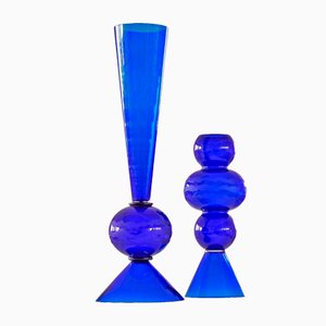 Large Glass Objects by Matteo Thun for Tiffany & Co., 1987, Set of 2