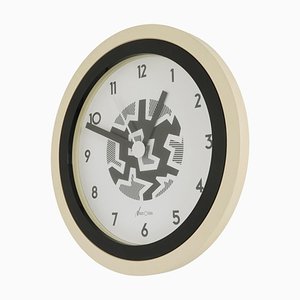Wall Clock attributed to George Sowden & Nathalie Du Pasquier for Neos Lorenz, 1988