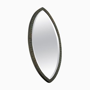 Art Deco Mirror in Hand Forged Metal, 1940s