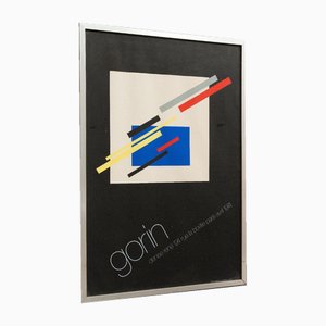 Poster in Metal Frame by Gorin, 1970s