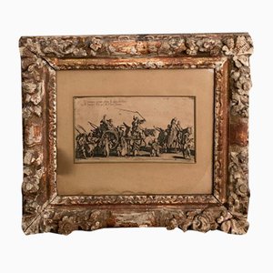 Jacques Callot, The Traveling Bohemians, Engraving, Framed