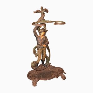 French Figural Umbrella Stand, 1900s