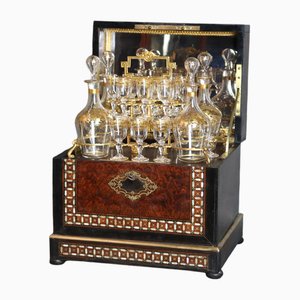 Liquor Box with Mechanism in Guilded Bronze, Set of 9