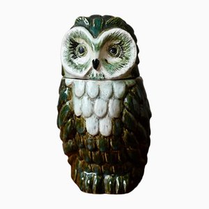 Ceramic Owl by Denise Picard, France, 1940s